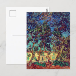 Bäume im Krankenhausgarten | Van Gogh | Postkarte