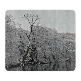 Bäume im Wasser Schneidebrett