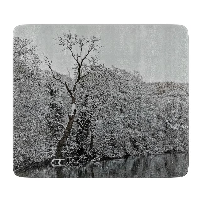 Bäume im Wasser Schneidebrett (Vorderseite)