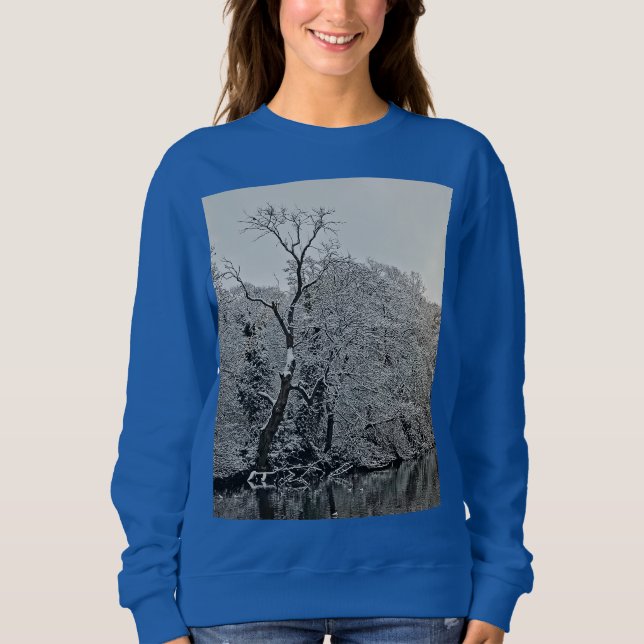 Bäume im Wasser Sweatshirt (Vorderseite)
