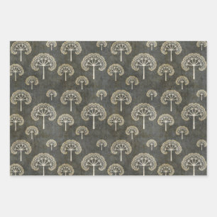 Bäume im Winter Geschenkpapier Set