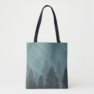 Bäume in der waldreichen Allover-Tasche Tasche