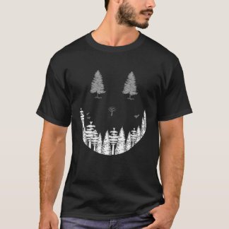 Bäume in Form eines glücklichen Gesichtes Baum Nat T-Shirt
