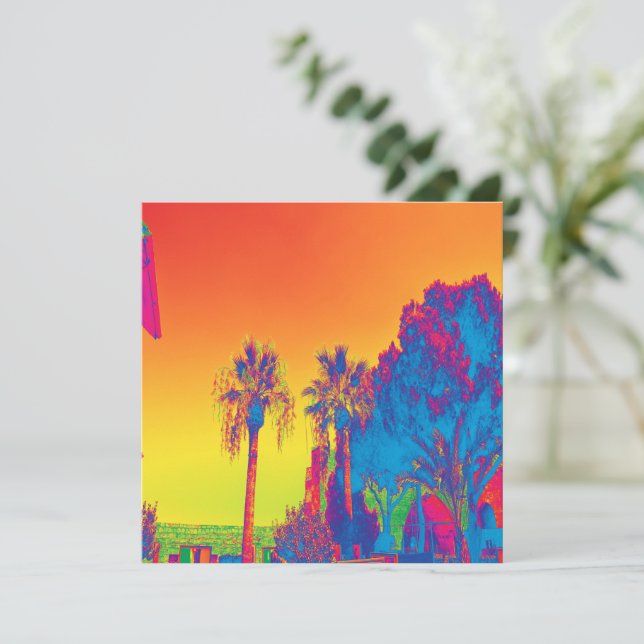 Bäume in Zypern Karte (Stehend Vorderseite)