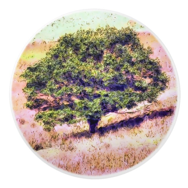 BÄUME KERAMIKKNAUF (Vorderseite)