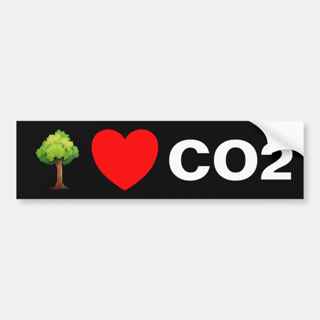 Bäume Liebe CO2 Autoaufkleber (Vorne)