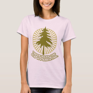 Bäume machen Bio T - Shirt für LuftLadys (Angepass