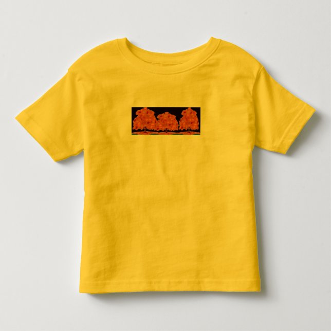 Bäume mit Farbe - Kleinkind T-shirt (Vorderseite)