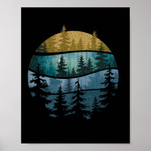 Bäume Natur Bergsee-Zauber im Val Piora Poster