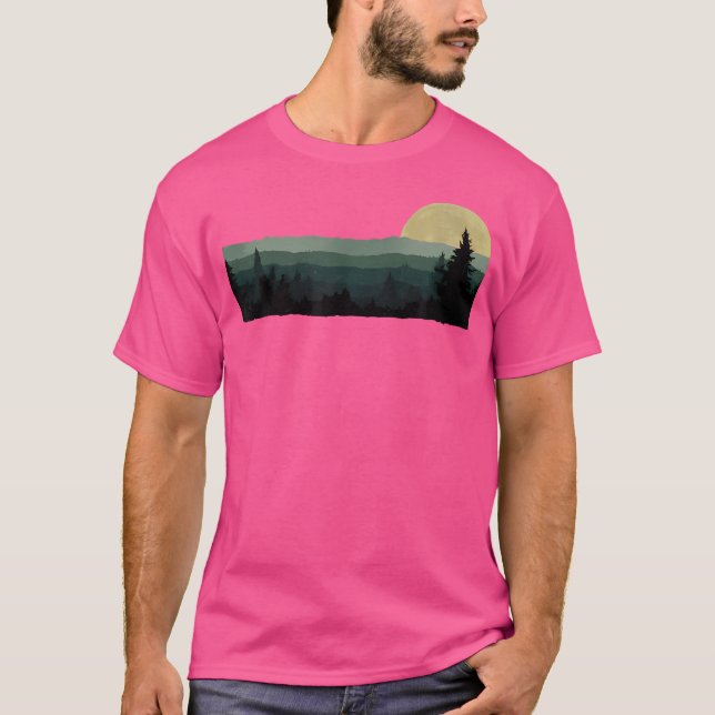 Bäume Natur Bergsee-Zauber im Val Piora T-Shirt (Vorderseite)