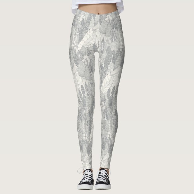 Bäume NC Silberne Leggings (Vorderseite)