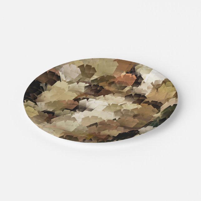 BÄUME PAPPTELLER (Schrägansicht)