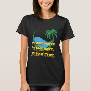 Bäume Pflanzende Bienenschutz Öko Reinigung T-Shirt