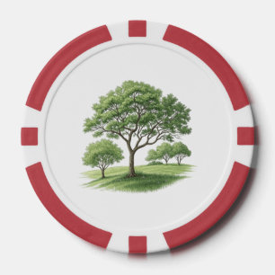 Bäume Pokerchips