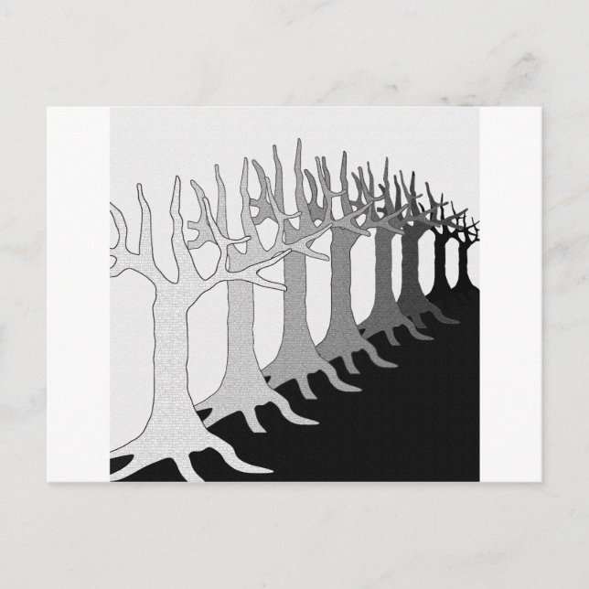 Bäume Postkarte (Vorderseite)