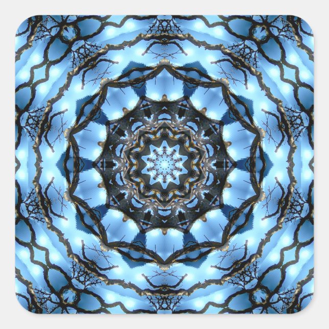 BÄUME QUADRATISCHER AUFKLEBER (Vorderseite)