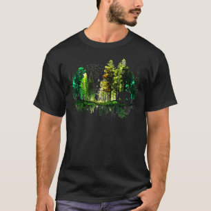 Bäume Reflektion Wildnis Natur Tierbären Outdo T-Shirt