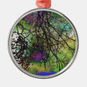 Bäume Silbernes Ornament