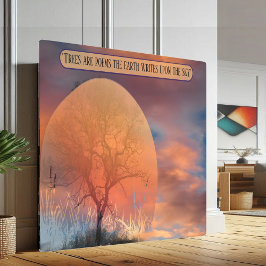 Bäume sind Gedichte, die die Erde auf der Sky Arti