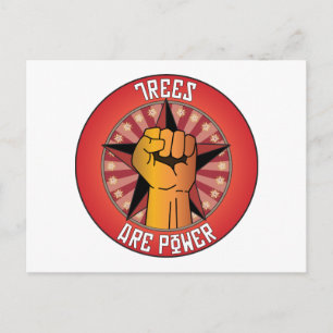Bäume sind Power Postkarte