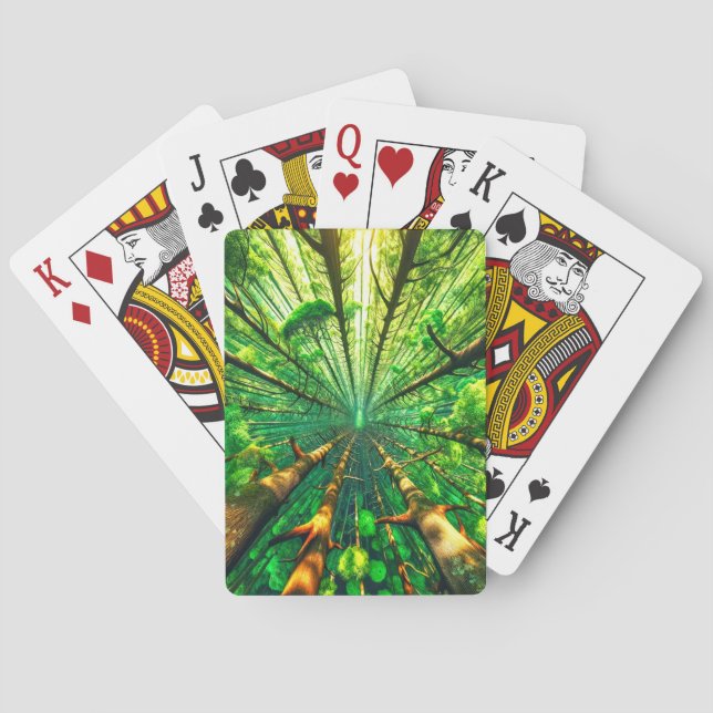Bäume Spielkarten (Rückseite)