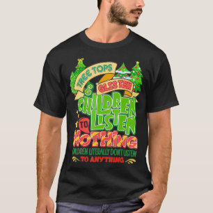 Bäume Tops und hören Kindern nichts Christma zu