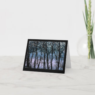 Bäume u. Sun-Glitzern Karte