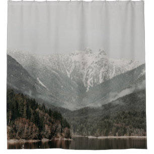 BÄUME UND BERGE DUSCHVORHANG