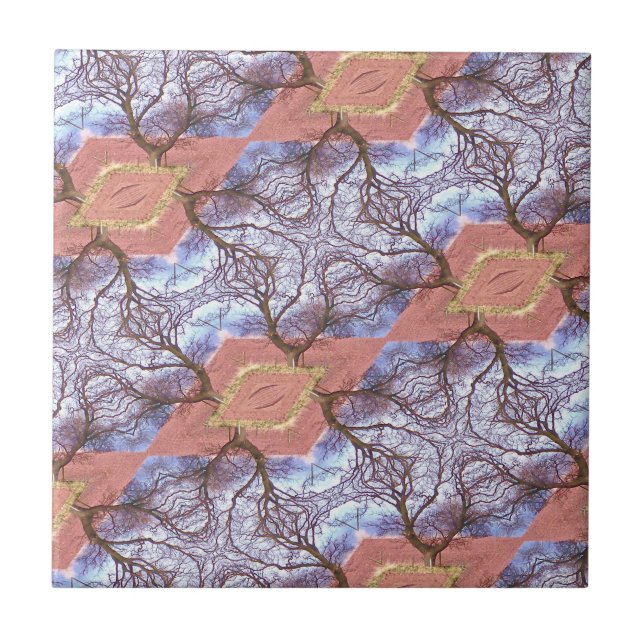 BÄUME UND FELDER FLIESE (Vorderseite)