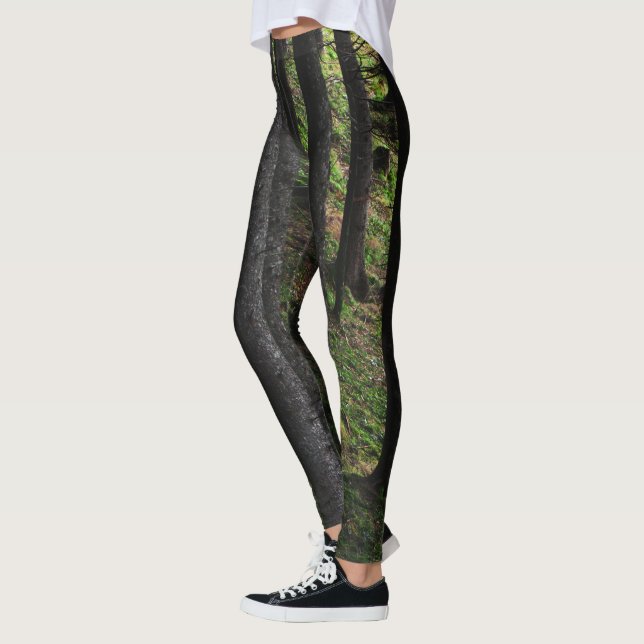 Bäume und grüne Moos Leggings (Links)