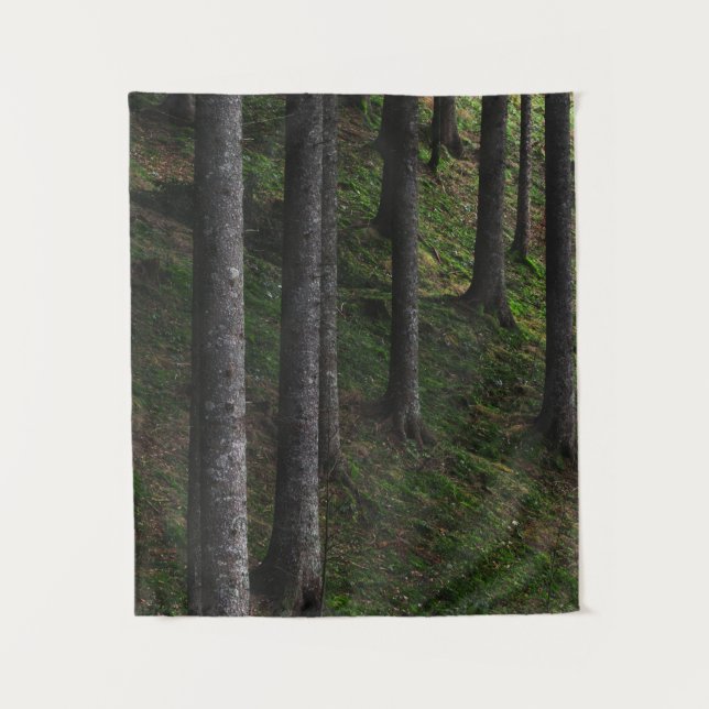 Bäume und grüne Moos Wandteppich (Vorderseite)
