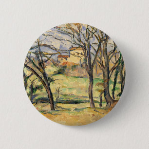 Bäume und Häuser Pauls Cezanne nähern sich de Button