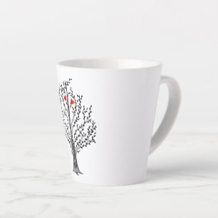 Bäume und Herzen Milchtasse