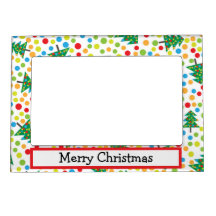 Bäume und Lichter Retro Weihnachtsrahmen 12x18 Mag