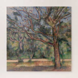 Bäume und Straße, postimpressionistische Landschaf