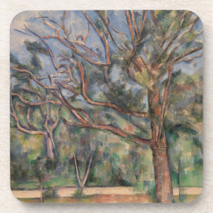 Bäume und Straße, postimpressionistische Landschaf Getränkeuntersetzer
