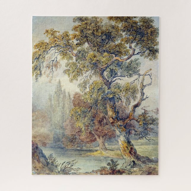 Bäume und Teich (von John Ruskin) (Vertikal)