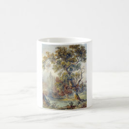 Bäume und Teich (von John Ruskin) Kaffeetasse