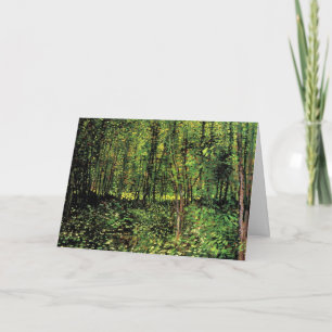 Bäume und Unterholz von Vincent van Gogh Karte