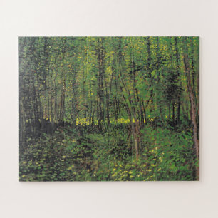 Bäume und Unterwuchs durch Van Gogh Gemälde Art