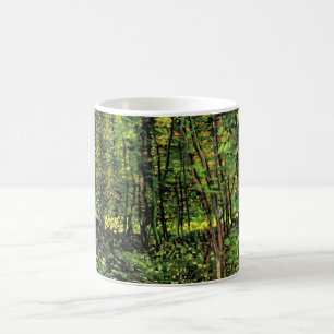 Bäume und Unterwuchs von Vincent van Gogh Kaffeetasse