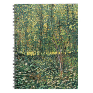 Bäume Vincent van Goghs   und Unterholz, 1887 Notizblock