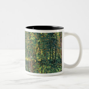 Bäume Vincent van Goghs   und Unterholz, 1887 Zweifarbige Tasse
