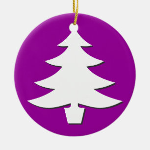 Bäume - violett keramikornament