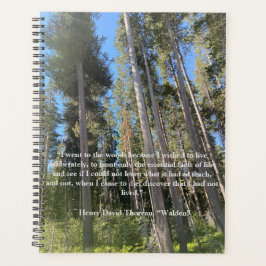 Bäume Wald Woods Thoreau Notebook Planer