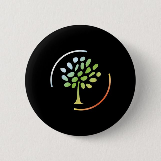 Bäume Wälder natürlichen CO2 Baum Umwelt Button (Vorderseite)