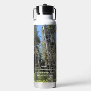 Bäume Wälder Thoreau Inspiration Zitat Trinkflasche