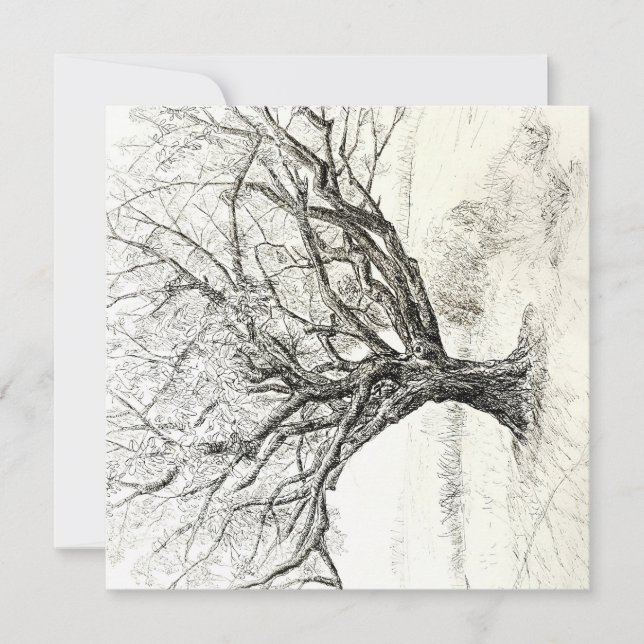 Baumeinladung Einladung (Vorderseite)