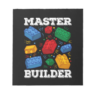 Baumeister Cute Block Bausteine Kinder Spielzeug S Notizblock