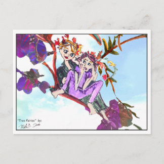 Baumfairies 1 postkarte